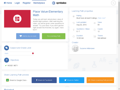 Thumbnail for Place Value-Elementary Math resource