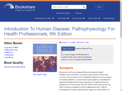 Thumbnail for Introduction To Human Disease: Pathophysiology For Health Professionals, 6th Edition resource