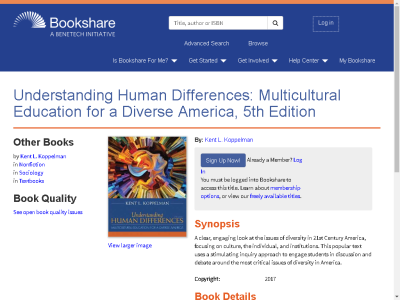 Thumbnail for Understanding Human Differences: Multicultural Education for a Diverse America, 5th Edition resource