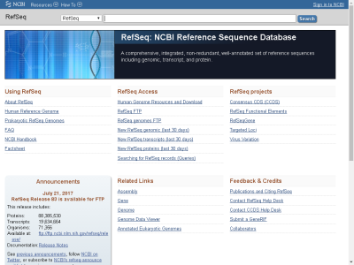 Thumbnail for NCBI Reference Sequence (RefSeq) resource