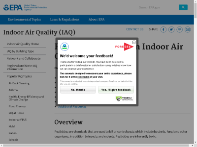 Thumbnail for An Introduction to Indoor Air Quality: Pesticides resource