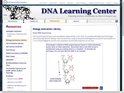 Thumbnail for Early DNA Sequencing resource