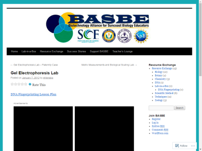 Thumbnail for Gel Electrophoresis Lab: DNA Fingerprinting resource