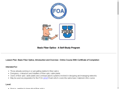 Thumbnail for Basic Fiber Optics Course resource