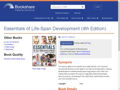 Thumbnail for Essentials of Life-Span Development (4th Edition) resource