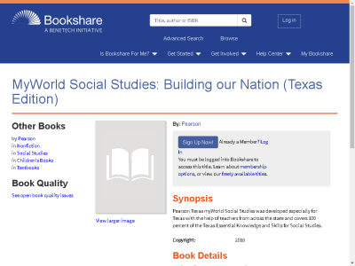 Thumbnail for MyWorld Social Studies: Building our Nation (Texas Edition) resource