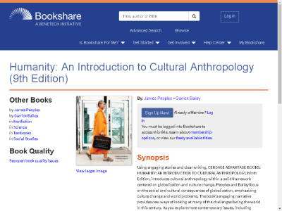 Thumbnail for Humanity: An Introduction to Cultural Anthropology (9th Edition) resource