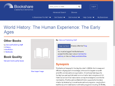 Thumbnail for World History: The Human Experience: The Early Ages resource