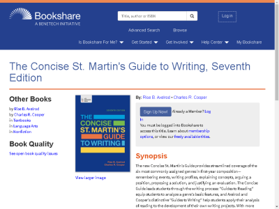 Thumbnail for The Concise St. Martin's Guide to Writing, Seventh Edition resource
