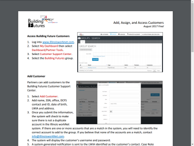 Thumbnail for Add, Assign, and Access Building Future Customers resource