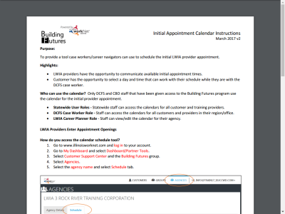 Thumbnail for Building Futures Scheduling Tool Instructions resource