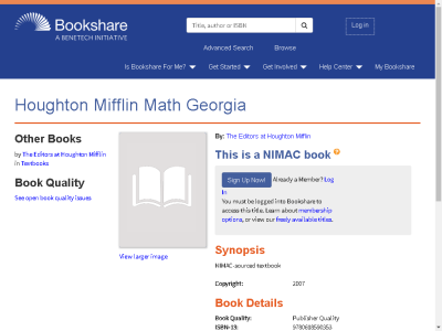 Thumbnail for Houghton Mifflin Math Georgia resource