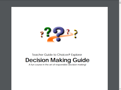 Thumbnail for Decision Making Guide resource