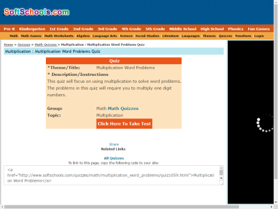 Thumbnail for Multiplication Word Problems resource