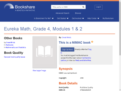 Thumbnail for Eureka Math, Grade 4, Modules 1 & 2 resource
