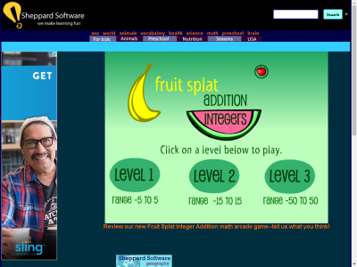 Thumbnail for Fruit Splat Integer Addition resource