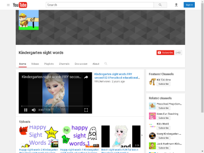 Thumbnail for Kindergarten Sight Words resource