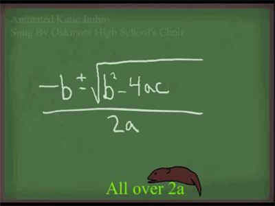 Thumbnail for Quadratic Formula Song resource
