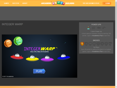 Thumbnail for Integer Warp game resource
