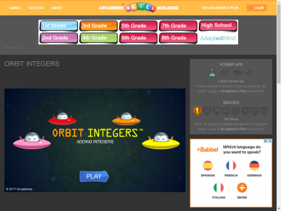 Thumbnail for Orbit Integers resource