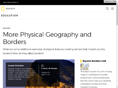 Thumbnail for More Physical Geography and Borders resource
