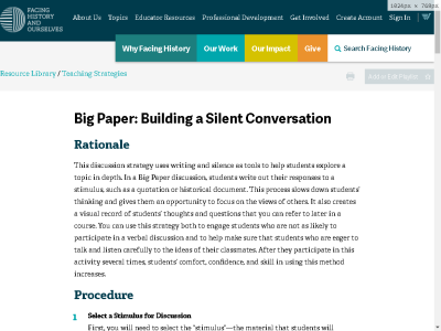 Thumbnail for Big Paper: Building a Silent Conversation resource