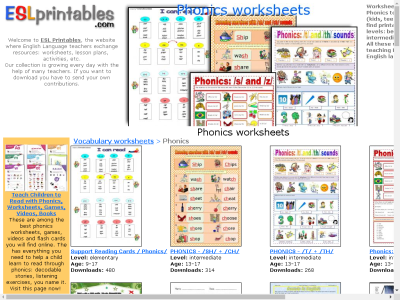 Thumbnail for Printables for ESL resource