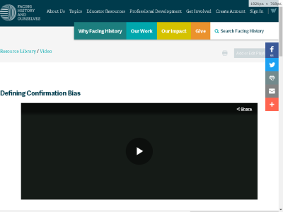 Thumbnail for Defining Confirmation Bias Video resource