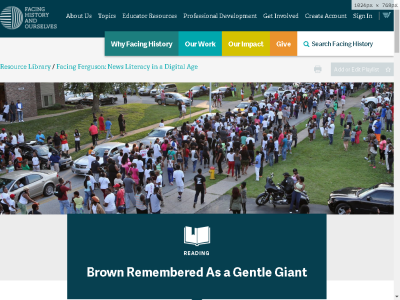 Thumbnail for Brown Remembered As a Gentle Giant resource