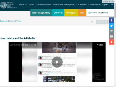 Thumbnail for Journalists and Social Media resource