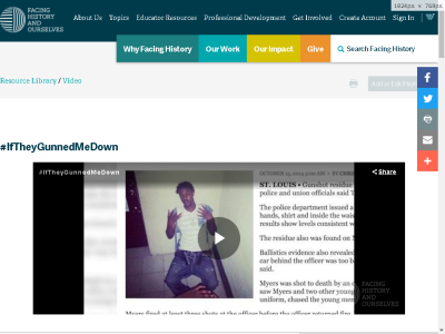 Thumbnail for #IfTheyGunnedMeDown Video resource