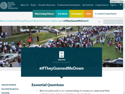 Thumbnail for #IfTheyGunnedMeDown resource