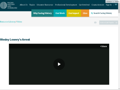 Thumbnail for Wesley Lowery's Arrest resource