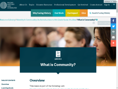 Thumbnail for Lesson: What is Community? resource