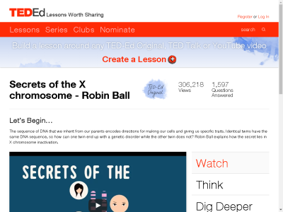 Thumbnail for Secrets of the X chromosome - Robin Ball resource