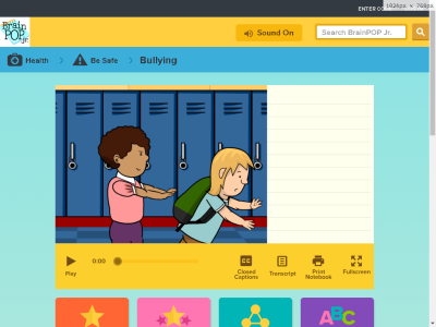 Thumbnail for Bullying:  BrainPOP Junior free resource set resource