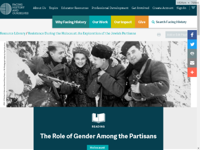 Thumbnail for Reading: The Role of Gender Among the Partisans resource
