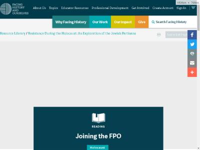 Thumbnail for Reading: Joining the FPO resource