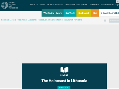 Thumbnail for Reading Resource: The Holocaust in Lithuania resource