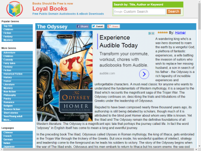 Thumbnail for The Odyssey Audiobook resource