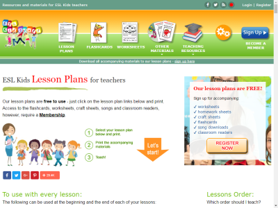 Thumbnail for ESL Kids Lesson Plans for teachers resource