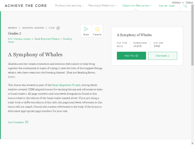 Thumbnail for A Symphony of Whales resource