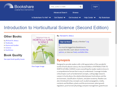 Thumbnail for Introduction to Horticultural Science (Second Edition) resource