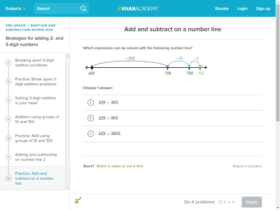 Thumbnail for Add and subtract on a number line resource