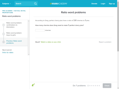Thumbnail for Ratio word problems resource