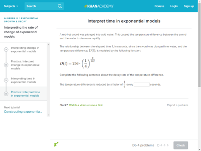 Thumbnail for Interpret time in exponential models resource