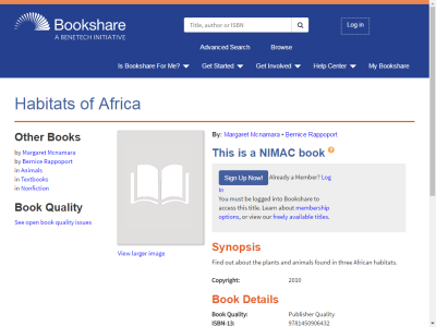 Thumbnail for Habitats of Africa resource
