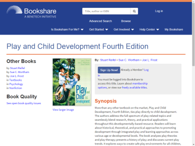 Thumbnail for Play and Child Development Fourth Edition resource