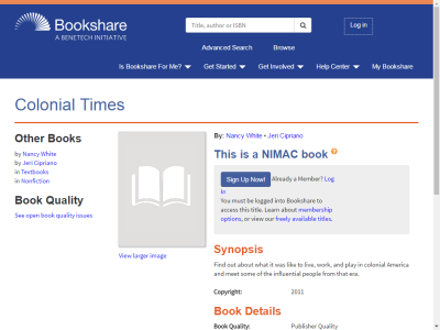 Thumbnail for Colonial Times resource
