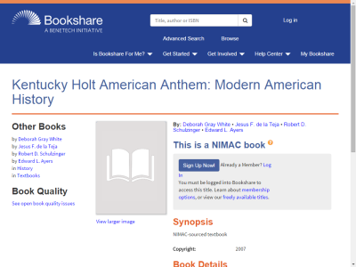 Thumbnail for Kentucky Holt American Anthem: Modern American History resource